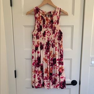 Kensie Pink and Cream Floral Dress